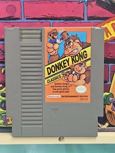 Nintendo NES Donkey Kong Classics Game Cartridge 1985~Cartridge Only