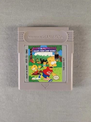 Bart Simpson's Escape from Camp Deadly, Gameboy, Loose, Authentic!