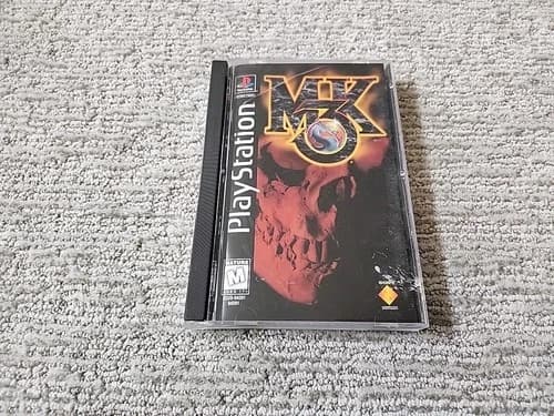 Mortal Kombat 3 Long Box Complete CIB w/ Manual PS1 PSX Playstation One