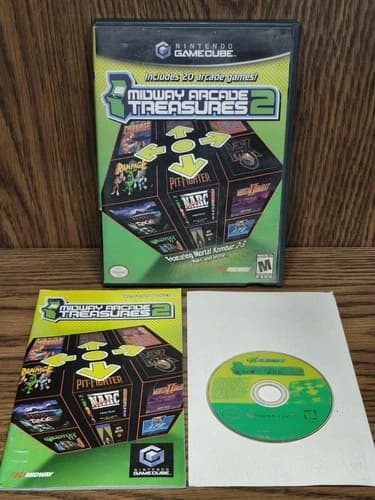 Midway Arcade Treasures 2 (Nintendo GameCube, 2004) CIB Complete Tested
