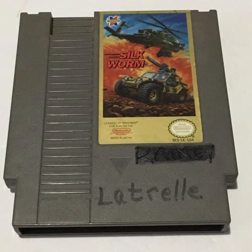 Silk Worm (Nintendo Entertainment System 1990) Authentic/Tested/Works