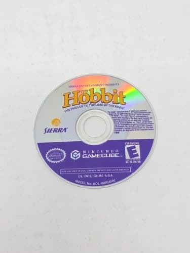 The Hobbit Nintendo GameCube Disc Only Loose Disc Tested Lord Of The Rings