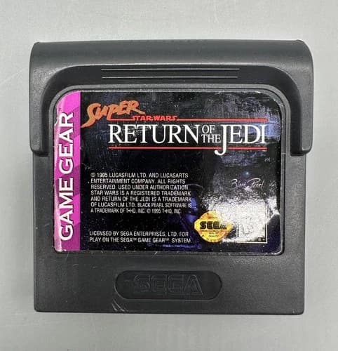 Super Star Wars: RETURN OF THE JEDI (Sega Game Gear, 1995) GameGear Cartridge