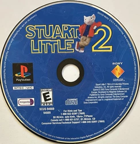 Stuart Little 2 - BL (Sony PlayStation 1, PS1) DISC ONLY | NO TRACKING | M646