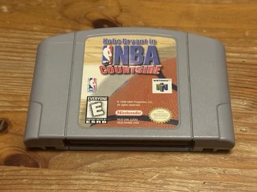 Kobe Bryant in NBA Courtside (Nintendo N64, 1998) Tested Authentic