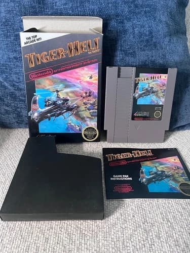Tiger-Heli (Nintendo Entertainment System, 1987) CIB Complete with Box Protector