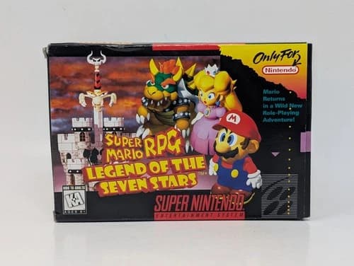 Super Mario RPG: Legend of the Seven Stars (Super Nintendo SNES, 1996) - CIB