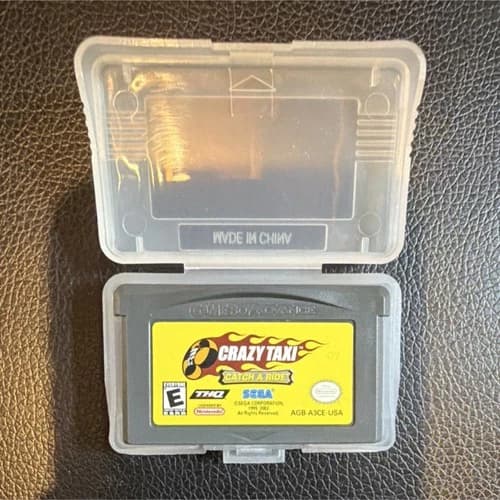 SEGA Crazy Taxi Catch a Ride Racing Nintendo Game Boy Advance Cartridge
