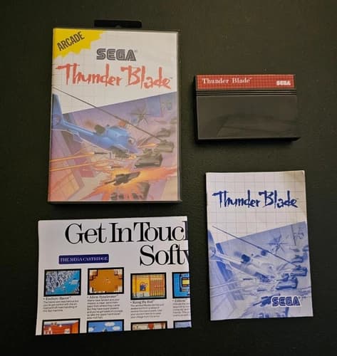 Thunder Blade - Sega Master System SMS - Complete CIB