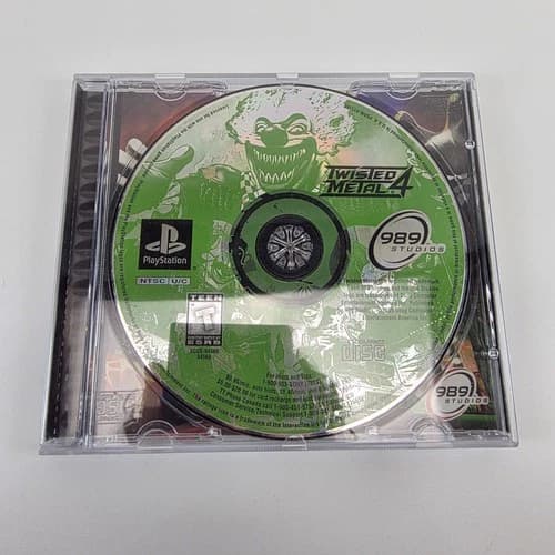 Twisted Metal 4 CIB (Sony PlayStation 1, 1999) Black Label PS1 Reg Card