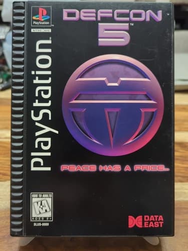 Defcon 5 (Sony PlayStation 1, 1995) Ps1 - Long Box - CIB - Complete