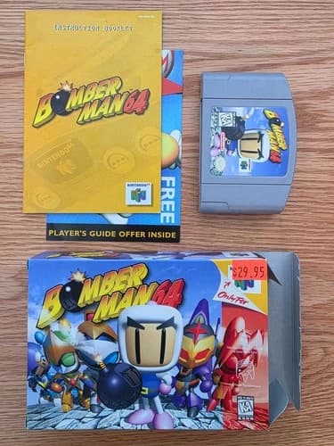 Bomberman 64 (Nintendo 64, 1997) N64 Complete In Box CIB Tested