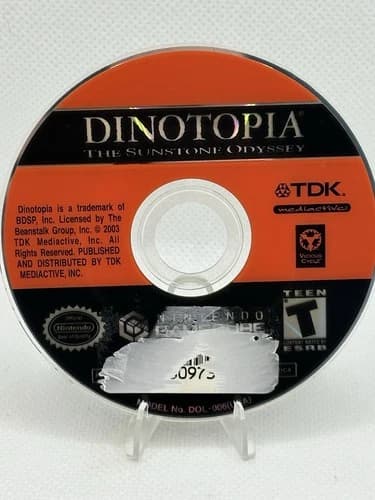 Dinotopia: The Sunstone Odyssey | Nintendo GameCube | Disc Only | Tested Working