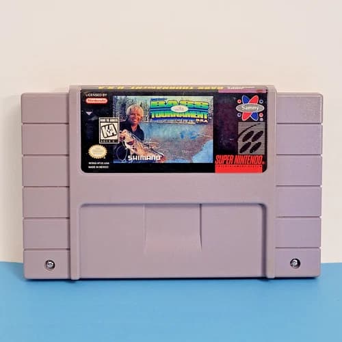 Jimmy Houston's Bass Tournament USA (Super Nintendo SNES 1995) SNES Tested Retro