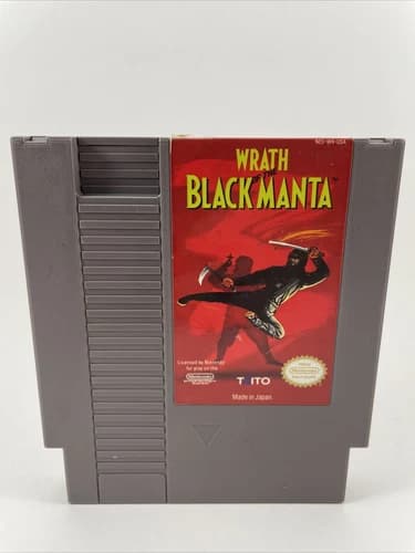 Wrath of the Black Manta (Nintendo NES) Authentic Cartridge Only Tested Works