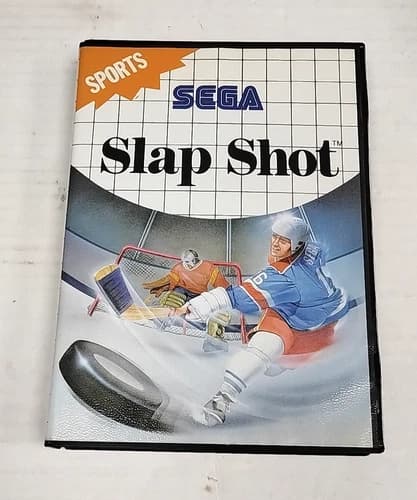 Slap Shot – Sega Master System (1990) Authentic Hockey Game Cartridge