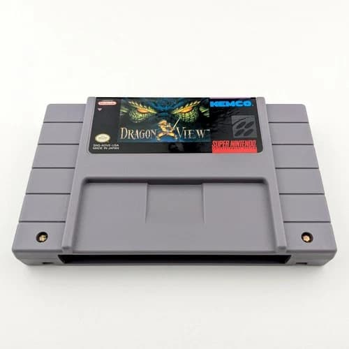 DRAGON VIEW DRAKKHEN 2 SNES 1994 W/ VIDEO AUTHENTIC TESTED SUPER NINTENDO