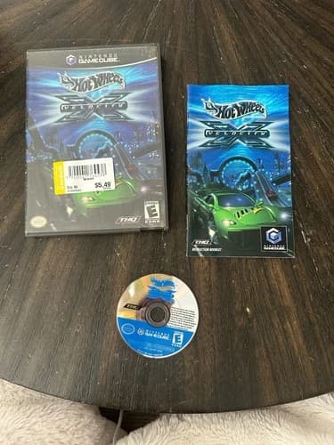 Nintendo GameCube GC Game Hot Wheels Velocity X CIB Complete In Box