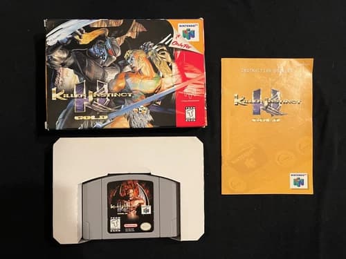 Killer Instinct Gold (Nintendo 64, 1997) Box Manual Complete CIB N64
