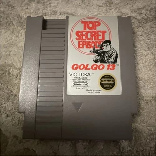 Vic Tokai Golgo 13 Top Secret Episode Nintendo NES Cartridge NTSC-U/C