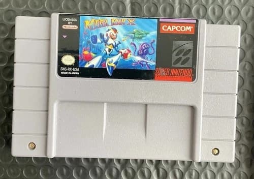 Capcom Mega Man X Nintendo SNES Game Cartridge Mega Man Series NTSC-U/C