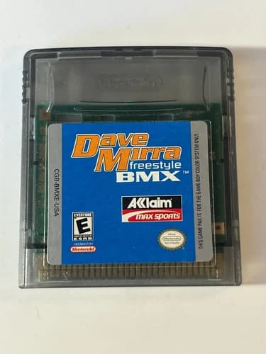 Dave Mirra FreeStyle BMX Nintendo Game Boy Color GBC Authentic Cart Only