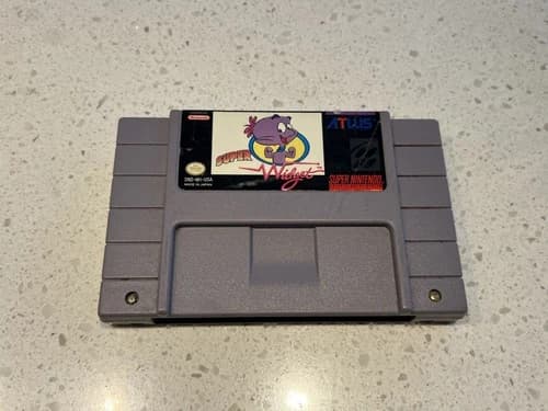 Super Widget (Super Nintendo, SNES, 1993) Authentic & Tested Cartridge