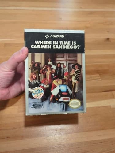 Where in Time is Carmen Sandiego (Nintendo Entertainment System, 1991) CIB Works