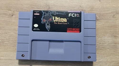 Ultima VII The Black Gate Blazer Rare SNES Game Authentic Tested And Working