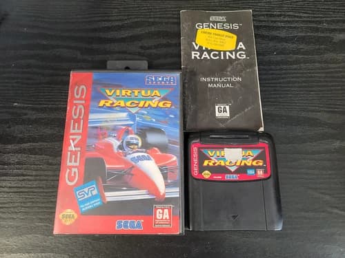 Virtua Racing Sega Genesis Complete In Box CIB Great Shape PU