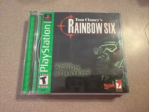 Tom Clancy's Rainbow Six Sony PlayStation PS1 Complete In Box With Manual CIB