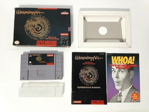 Wizardry V: Heart of the Maelstrom (Super Nintendo SNES, 1991) Boxed! CIB Works