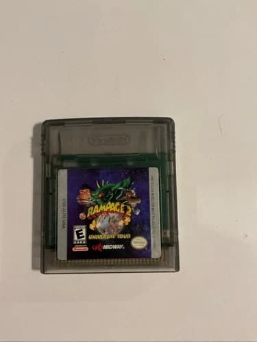 Rampage 2: Universal Tour (Nintendo Game Boy Color, 1999) Cartridge Only