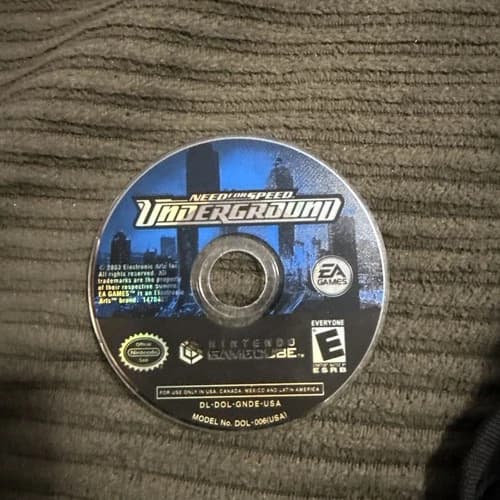 Need for Speed: Underground Nintendo GameCube Game Disc Only Tested