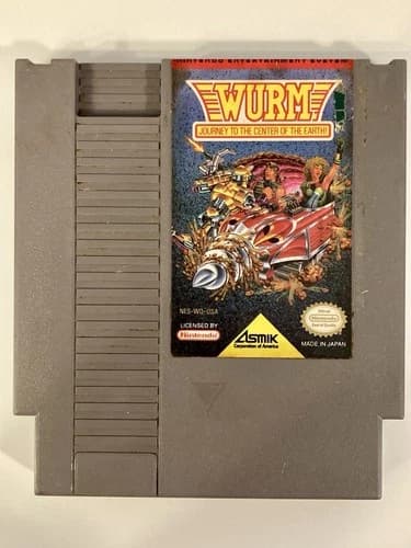 Wurm: Journey to the Center of the Earth (NES) - Cart only - Tested and Working