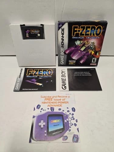 F-Zero Maximum Velocity Nintendo Game Boy Advance GBA Complete in Box CIB