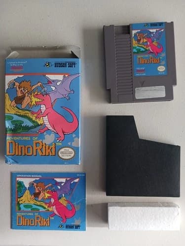 Adventures of Dino-Riki NES Video Game Nintendo Entertainment System 1989 CIB