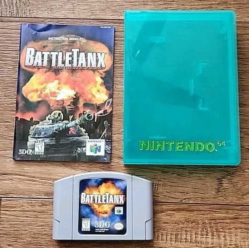 BattleTanx Nintendo 64 1998 Box Manual Complete CIB N64