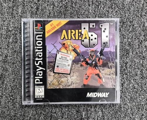 Area 51 (Sony PlayStation 1, 1996) PS1 CIB Complete!!!