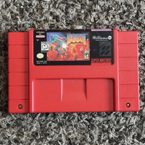 Doom (Super Nintendo Entertainment System SNES, 1995) VERY NICE. Tested, Works