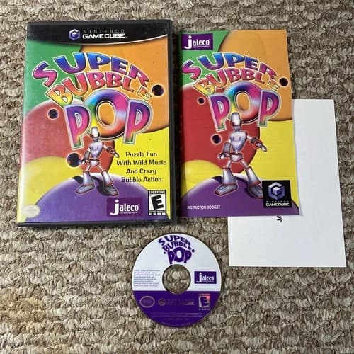 Super Bubble Pop (Nintendo Gamecube) Complete In Box Tested Works !!