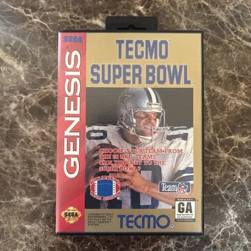 Tecmo Super Bowl (Sega Genesis, 1993) CIB Complete