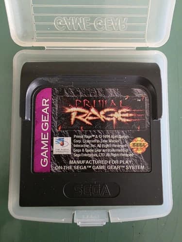 Primal Rage (Sega Game Gear, 1995) Game Only