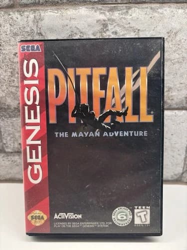 Pitfall: The Mayan Adventure Sega Genesis Complete CIB Tested Working Authentic