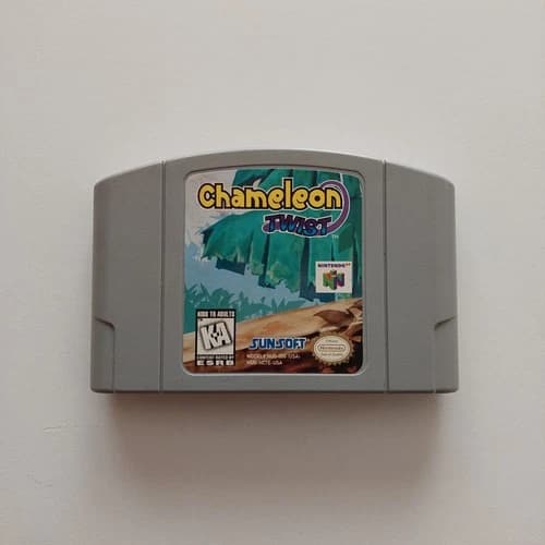 Chameleon Twist Nintendo 64 N64 Cartridge, 1997, Tested Working, Authentic