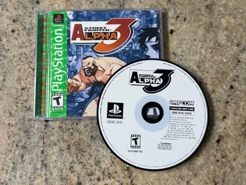Playstation 1 PS1 Capcom Video Game - Street Fighter: Alpha 3 - SLUS-00821GH