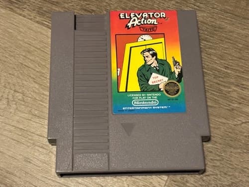 Elevator Action Nintendo Nes Cleaned & Tested Authentic
