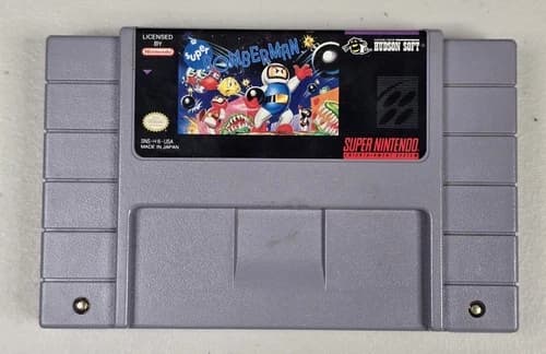 Super Bomberman SNES Super Nintendo Cartridge Only Tested WORKS Ships FAST