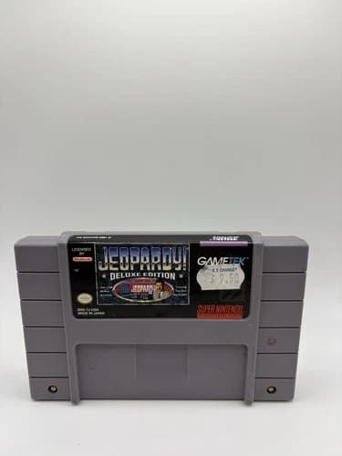 Authentic Super Nintendo SNES Jeopardy Deluxe Edition