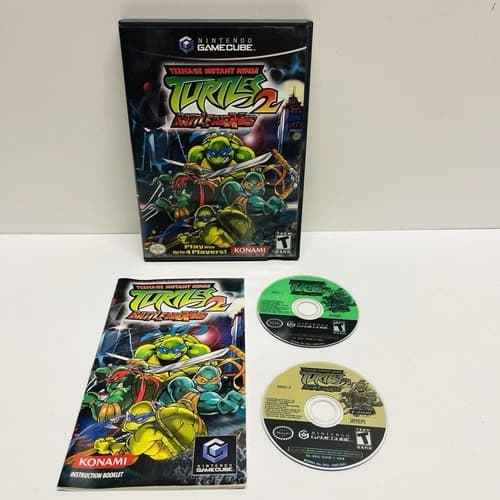 Teenage Mutant Ninja Turtles 2: BattleNexus GameCube CIB W/ Manual TESTED!